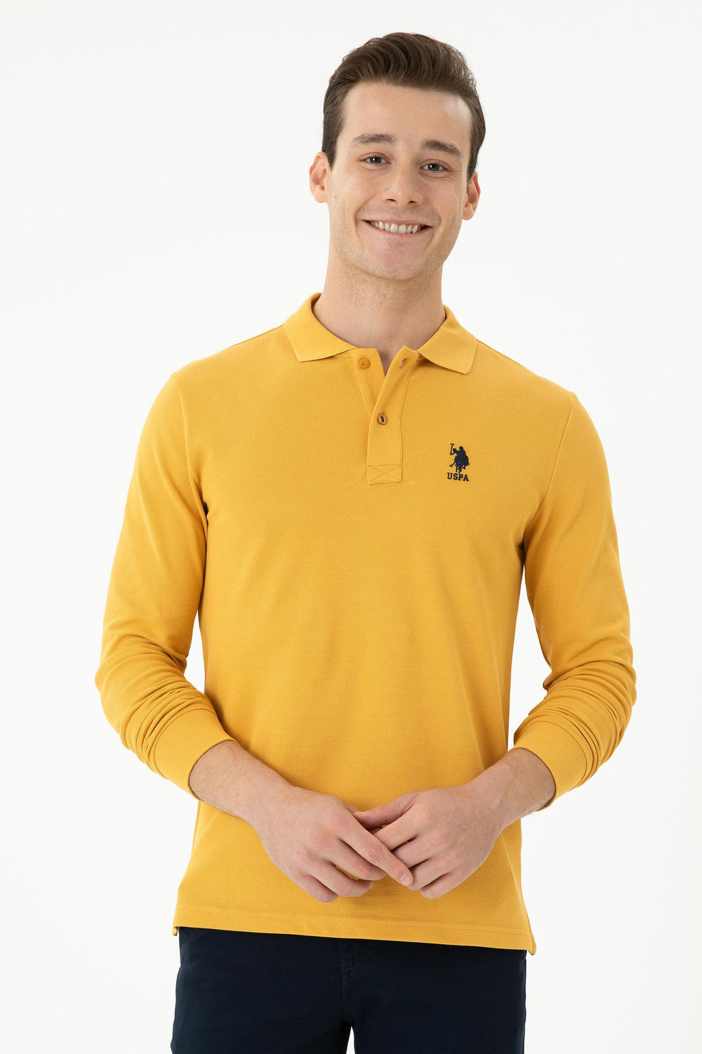 Мужская горчичная базовая толстовка сюрприза в корзине - U.s. polo assn фото 9
