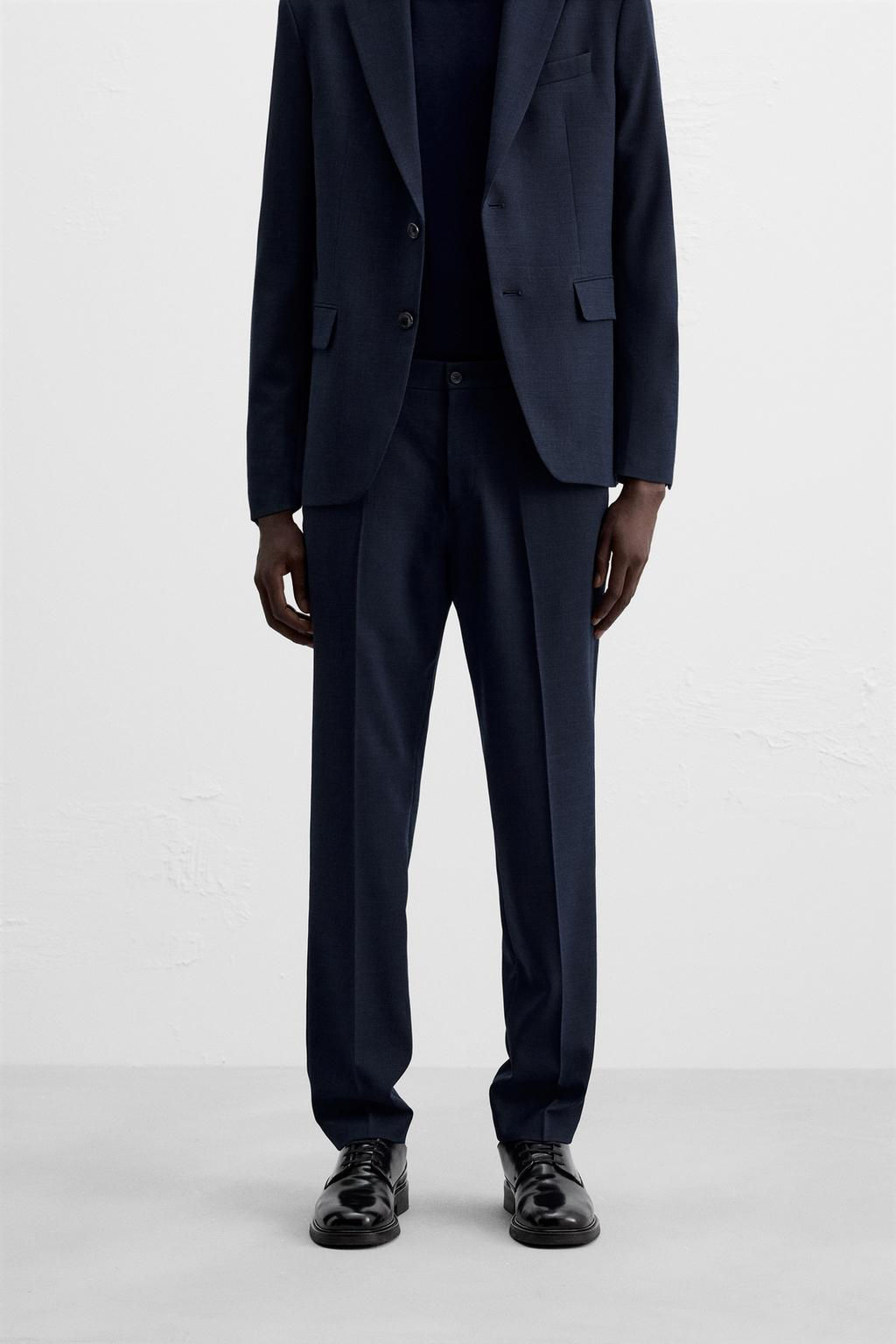 TEXTURED SUIT TROUSERS - Zara фото 2