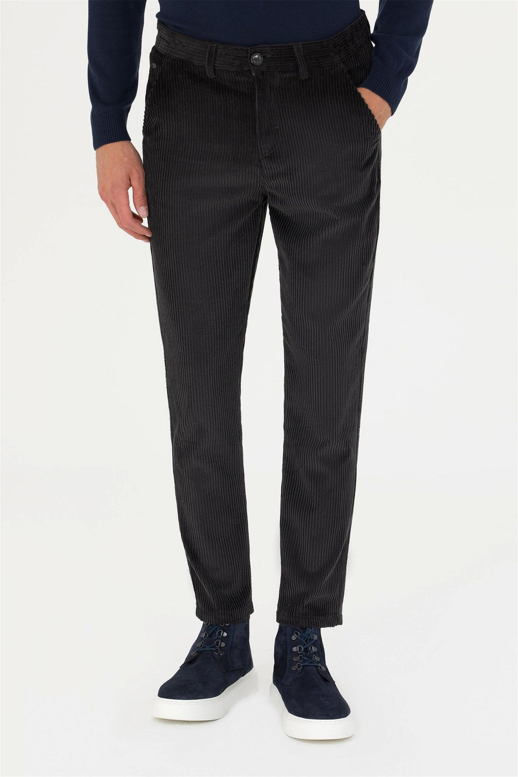 U. S. Polo Assn Мужские брюки из плотной ткани антрацитового цвета - U.s. polo assn фото 9