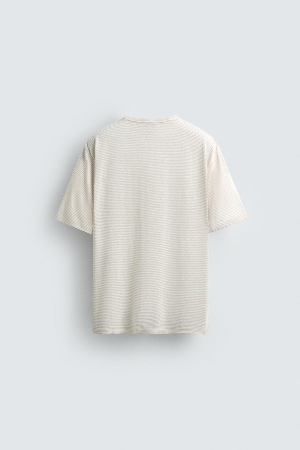 HEMP - VISCOSE STRIPED T-SHIRT - Zara фото 8