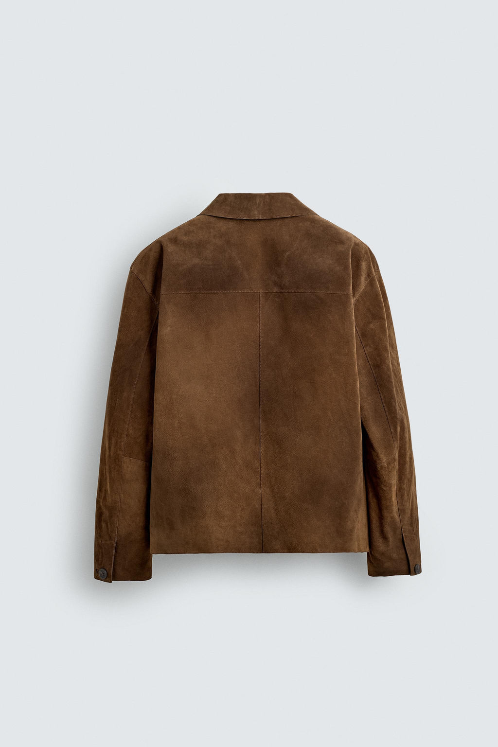 SUEDE LEATHER OVERSHIRT - Zara фото 9