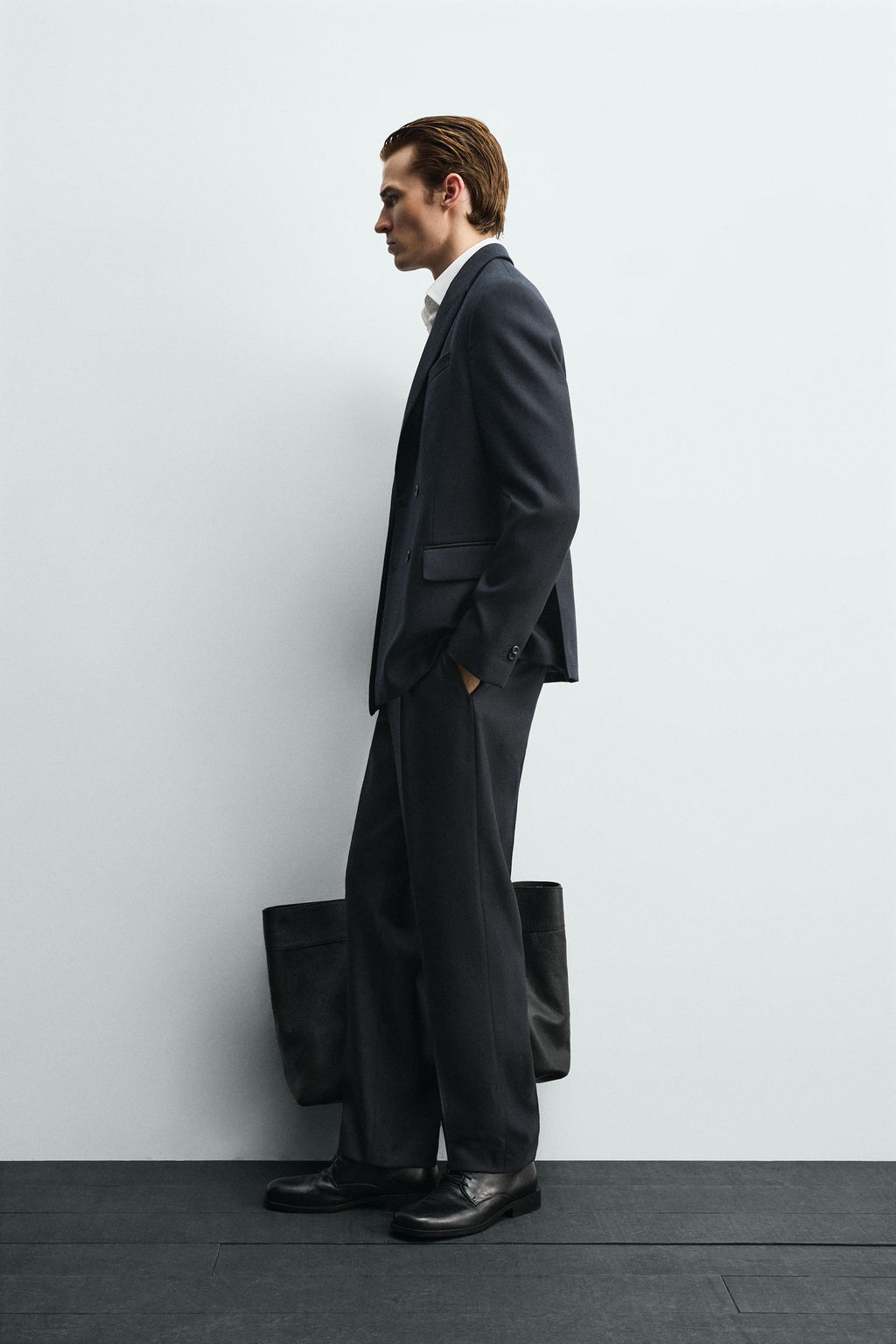 TEXTURED SUIT TROUSERS - Zara фото 4