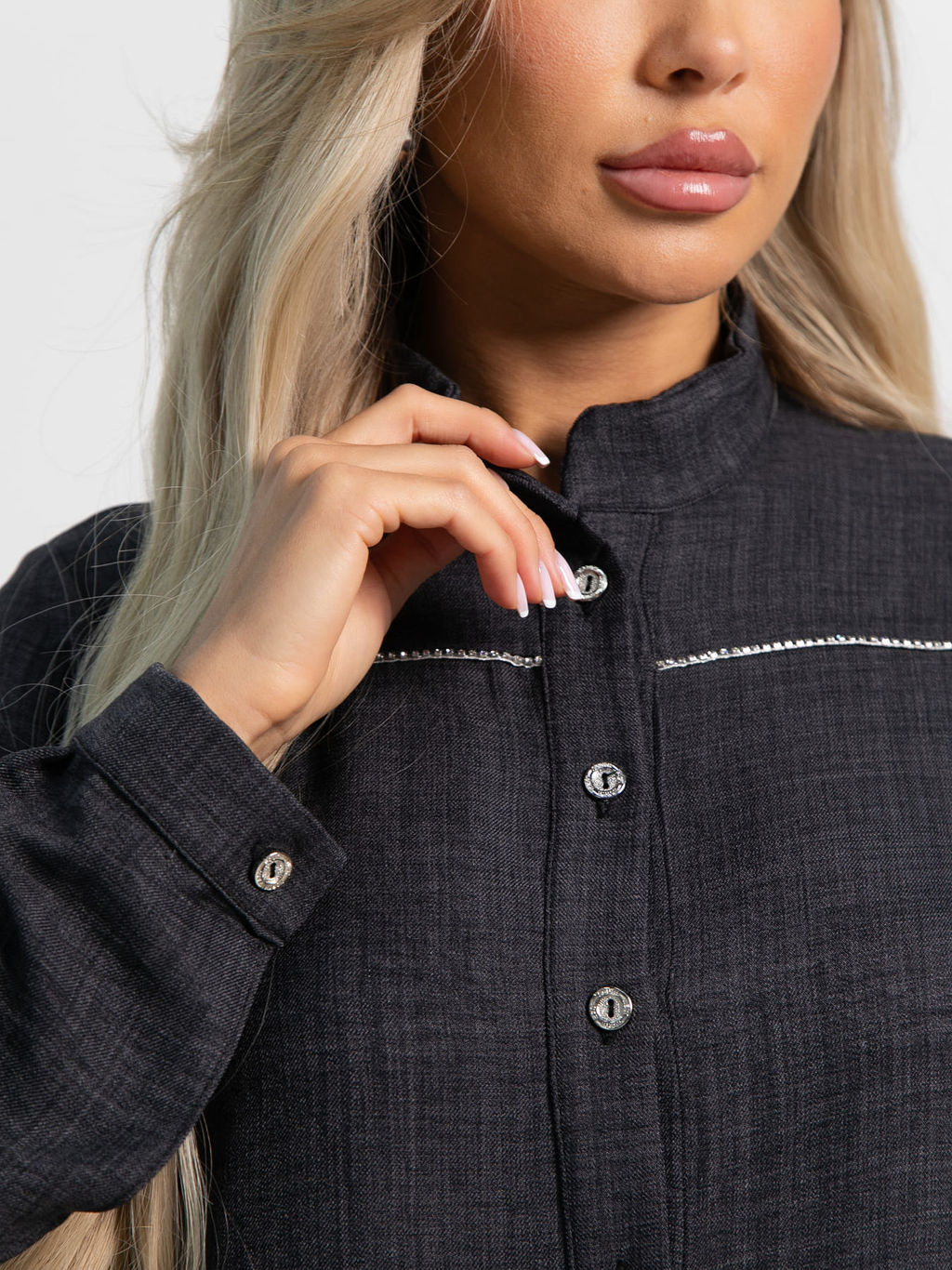 Платье-рубашка Долли (черное) П15482-10М