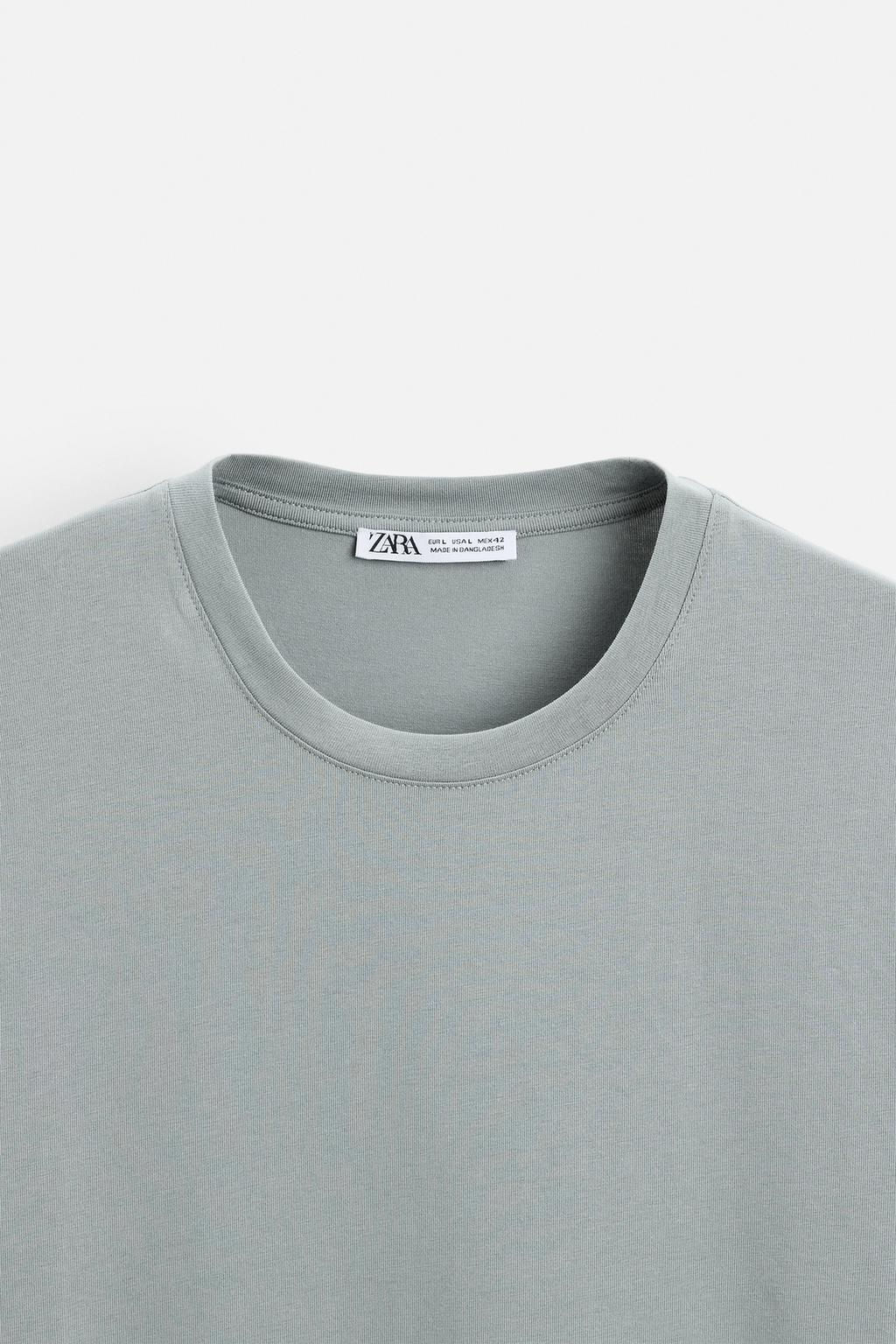 BASIC SLIM FIT T-SHIRT - Zara фото 32