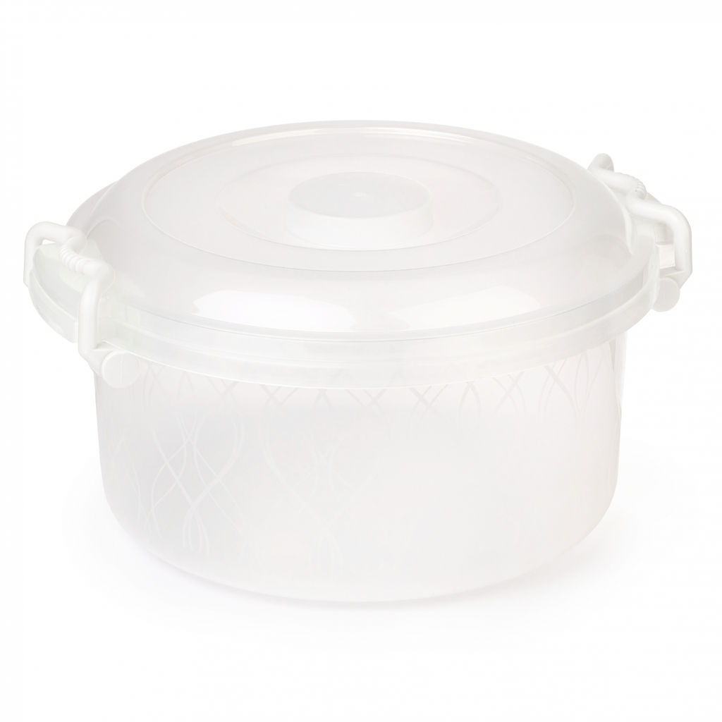 Контейнер круглый с ручками и крышк. 5л арт.А (М097) (для шашл.)