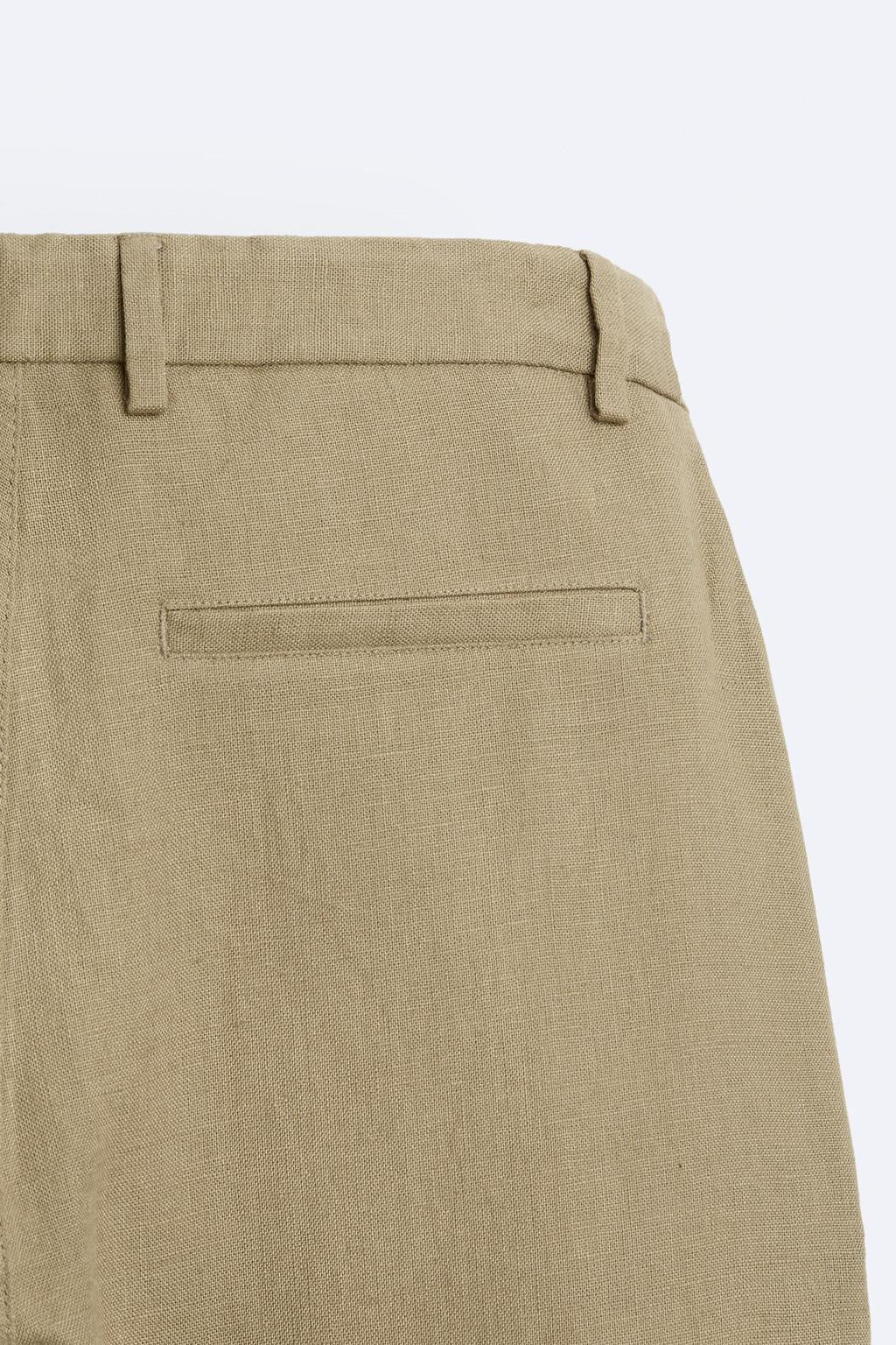 100% LINEN TROUSERS - Zara фото 9