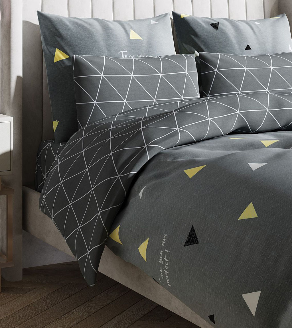 Постельное белье Джакобсен Евро (простыня на резинке 180*200 см) + 4 наволочки