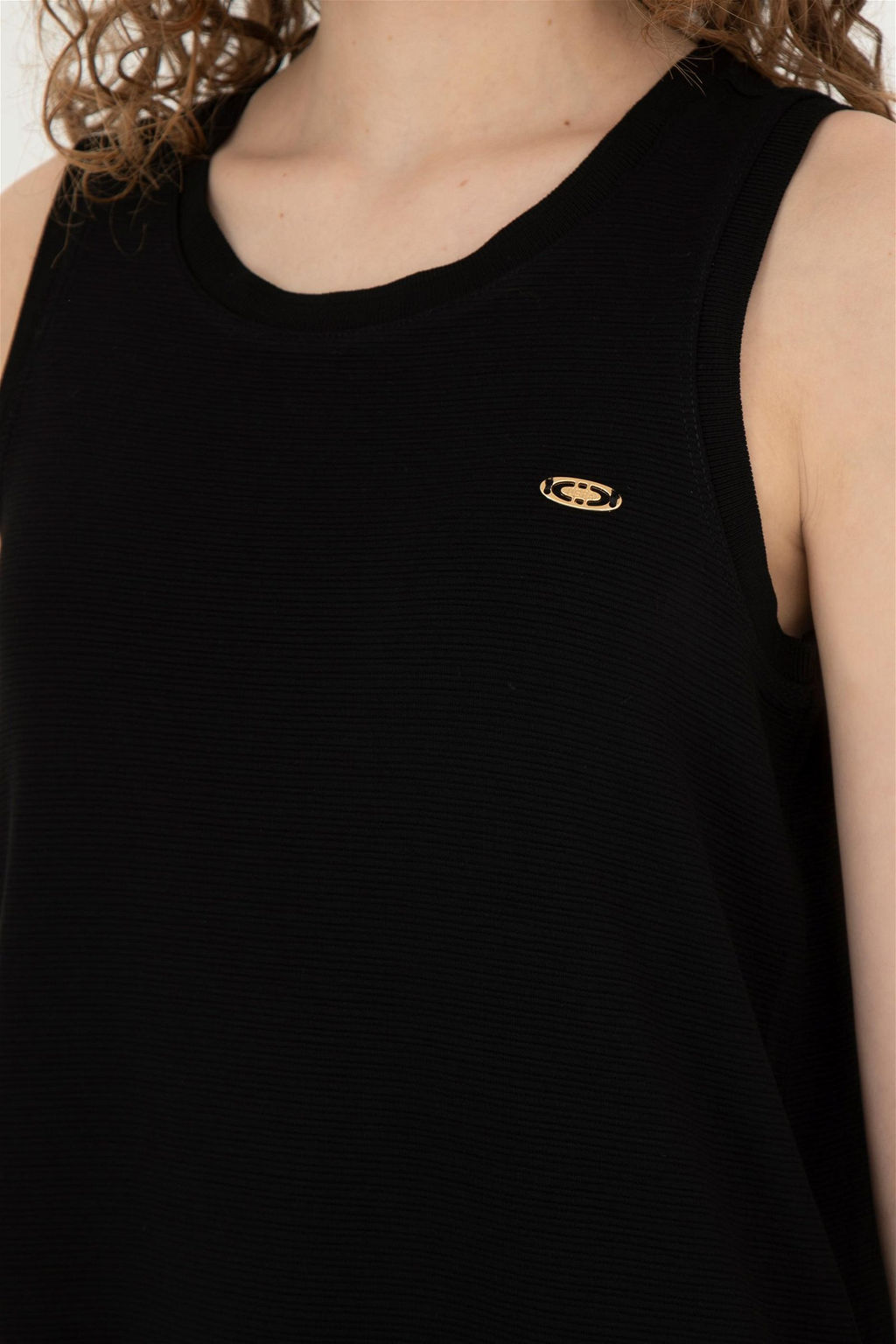 Женское черное трикотажное платье - U.s. polo assn фото 7