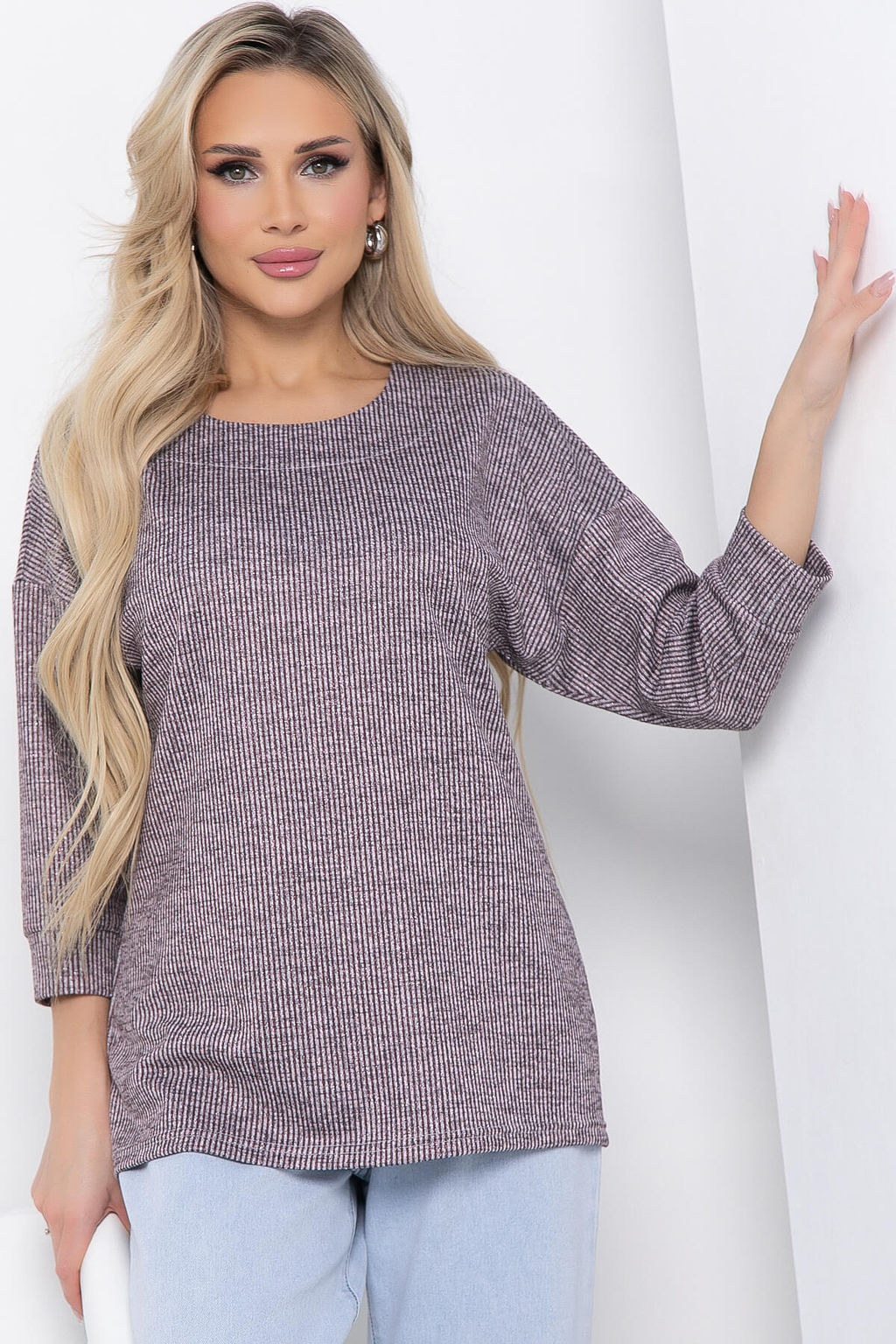 Джемпер В гармонии с собой (полоска) Б8465 - Lt collection фото 4