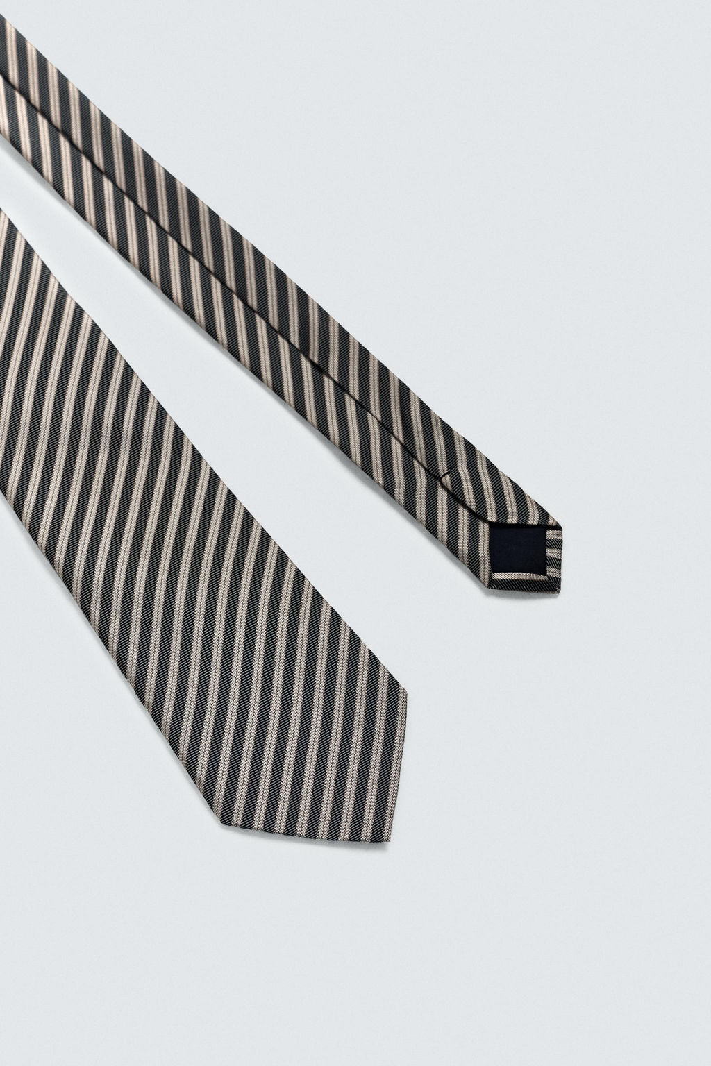 LIMITED EDITION 100% SILK STRIPED TIE - Zara фото 5