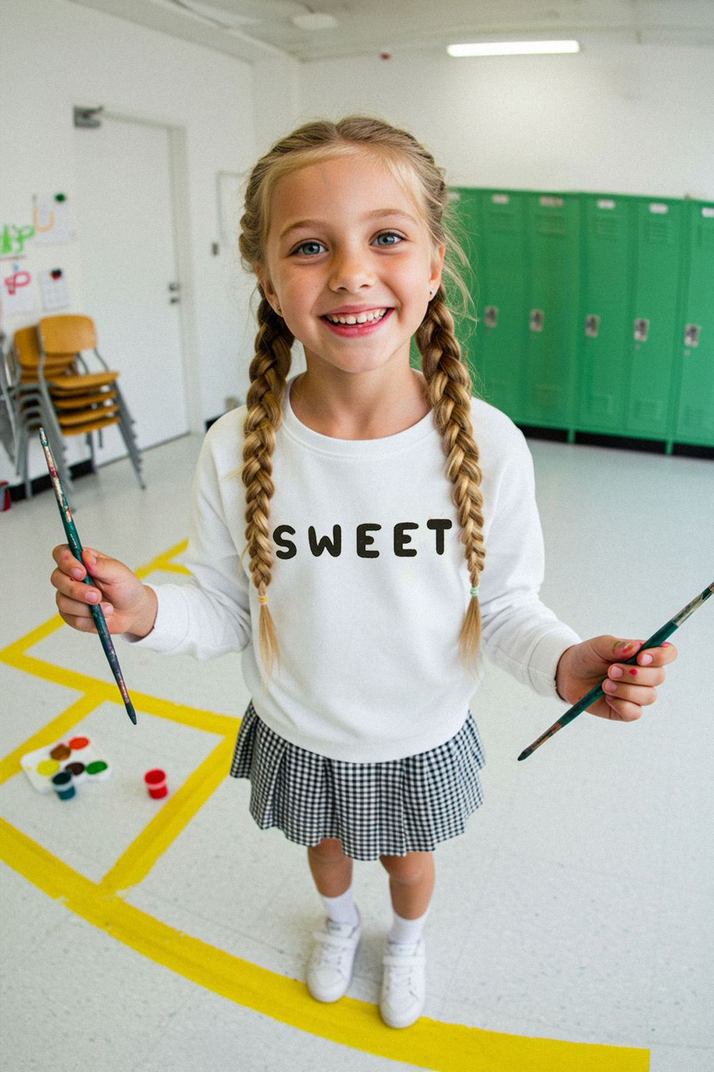 Ekru Pamuklu K?z Cocuk Regular Orme Elbise TKDAW25EL00010