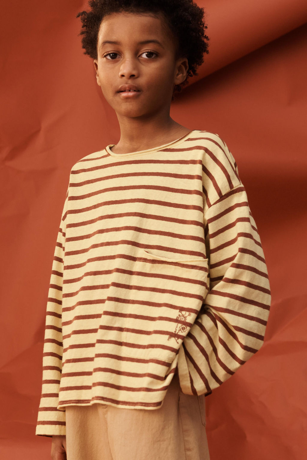 CAMISETA RAYAS FLOR BORDADA LIMITED EDITION / Amarillo - Zara фото 2