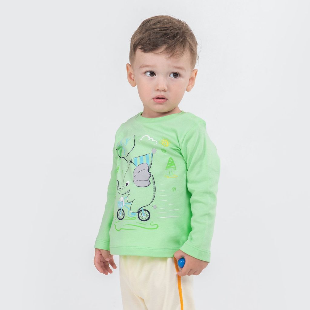 CRB wear/CWNB 62833-37-285 Джемпер для мальчика, светло-зеленый/Ex.Cherubino  фото 2