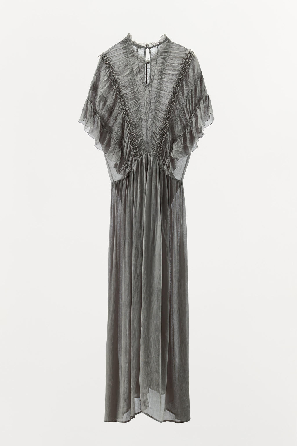 JEWEL KNOT TEXTURED DRESS