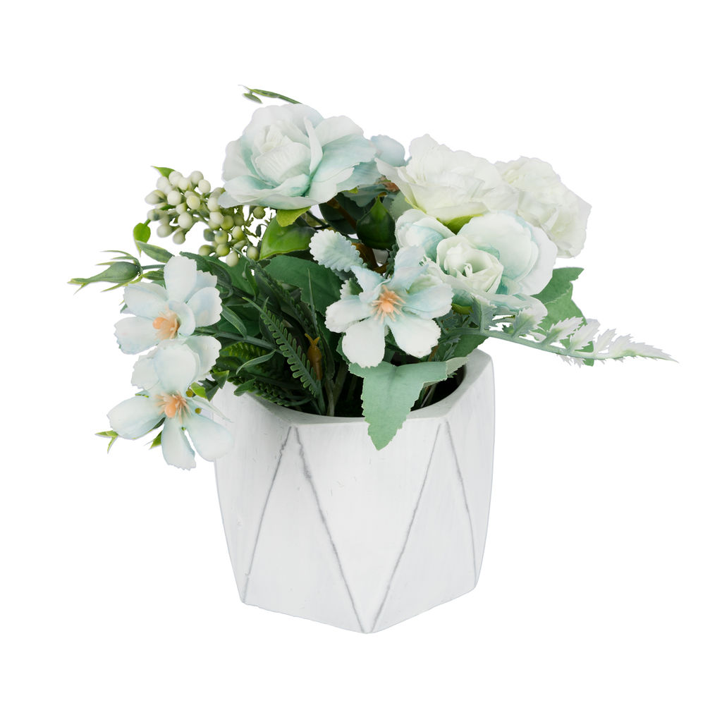 Искусственное растение Blumentag UTF-02 Растение искусственное в кашпо 13 х 18 см 6 х 1 шт. 2-й сорт 02