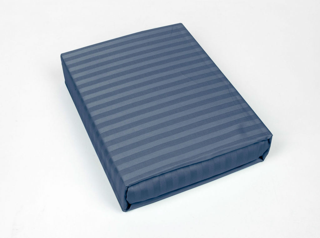 Комплект постельного белья 4249/1-БЧ 2-х сп. сатин рис. 17-4015 цв. синий 1*1