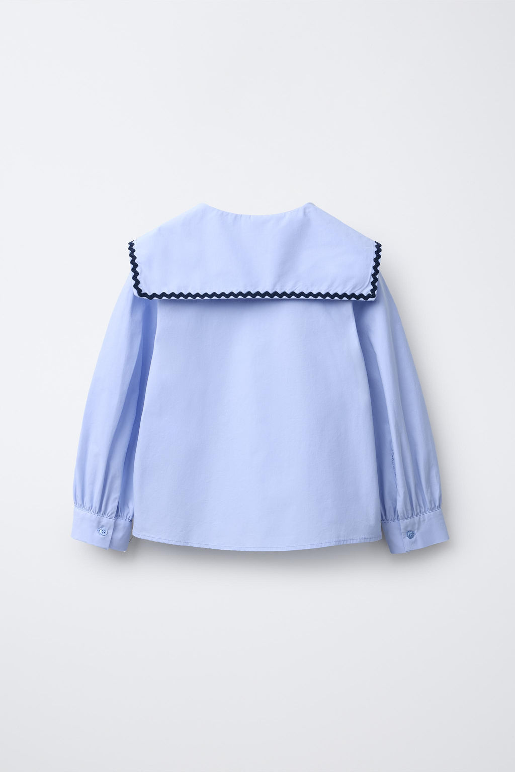SHIRT WITH WAVY COLLAR - Zara фото 2