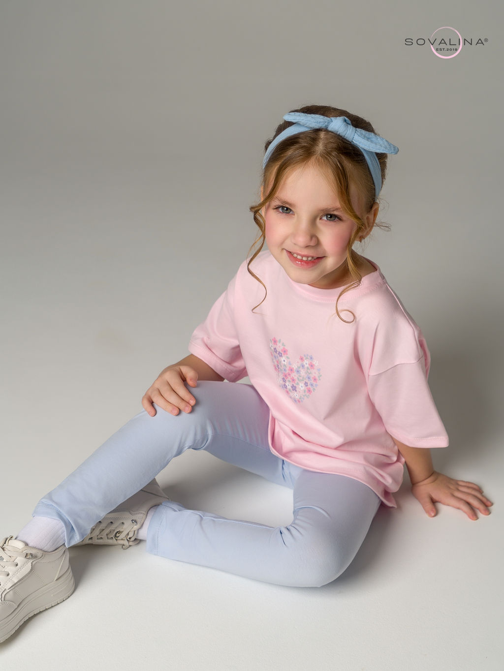 Костюм Мун розовый-голубой СЦ - Sovalina фото 8