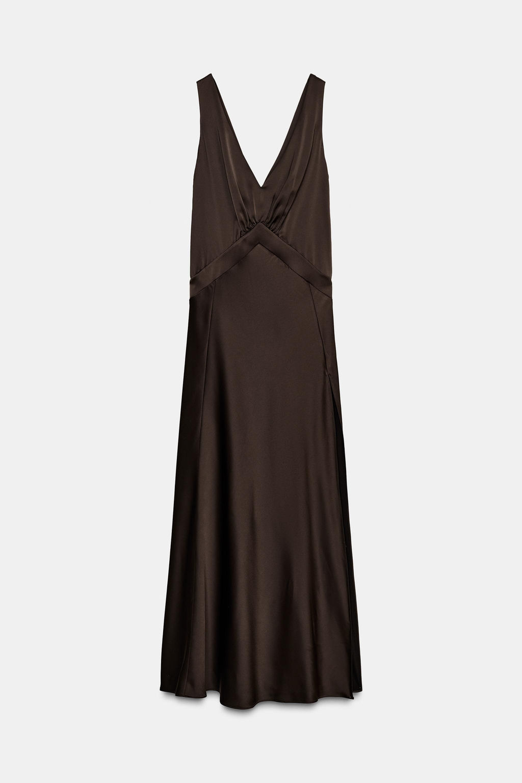 ZW COLLECTION LIMITED EDITION LONG SATIN DRESS - Zara фото 5