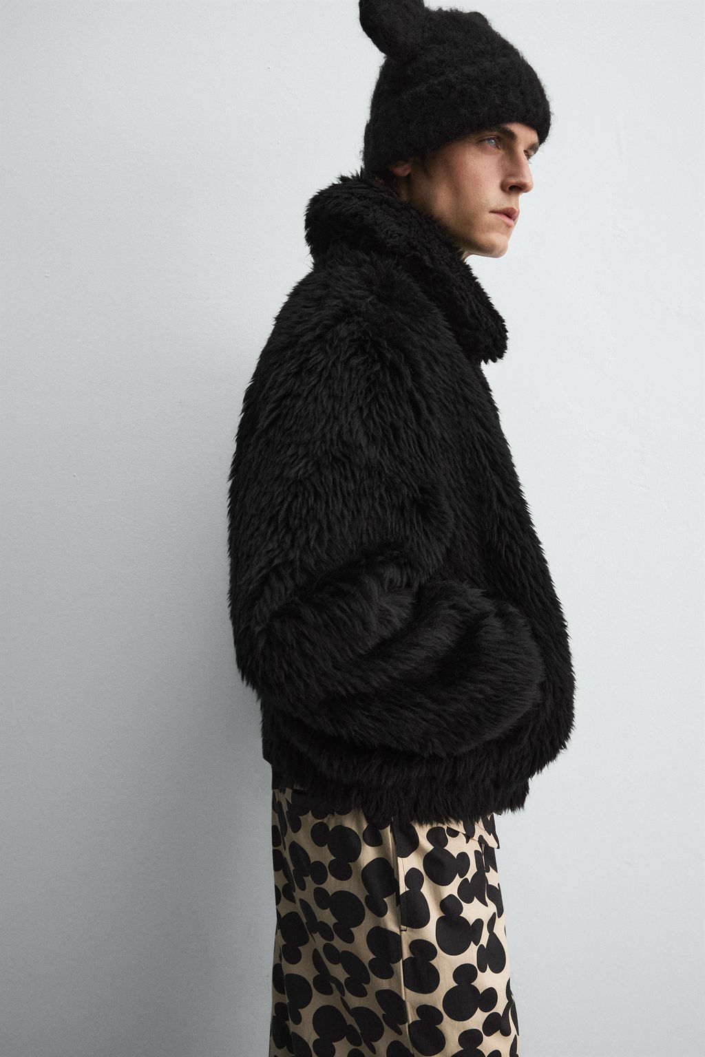 FAUX FUR JACKET HARRY LAMBERT FOR ZARA X DISNEY  фото 5