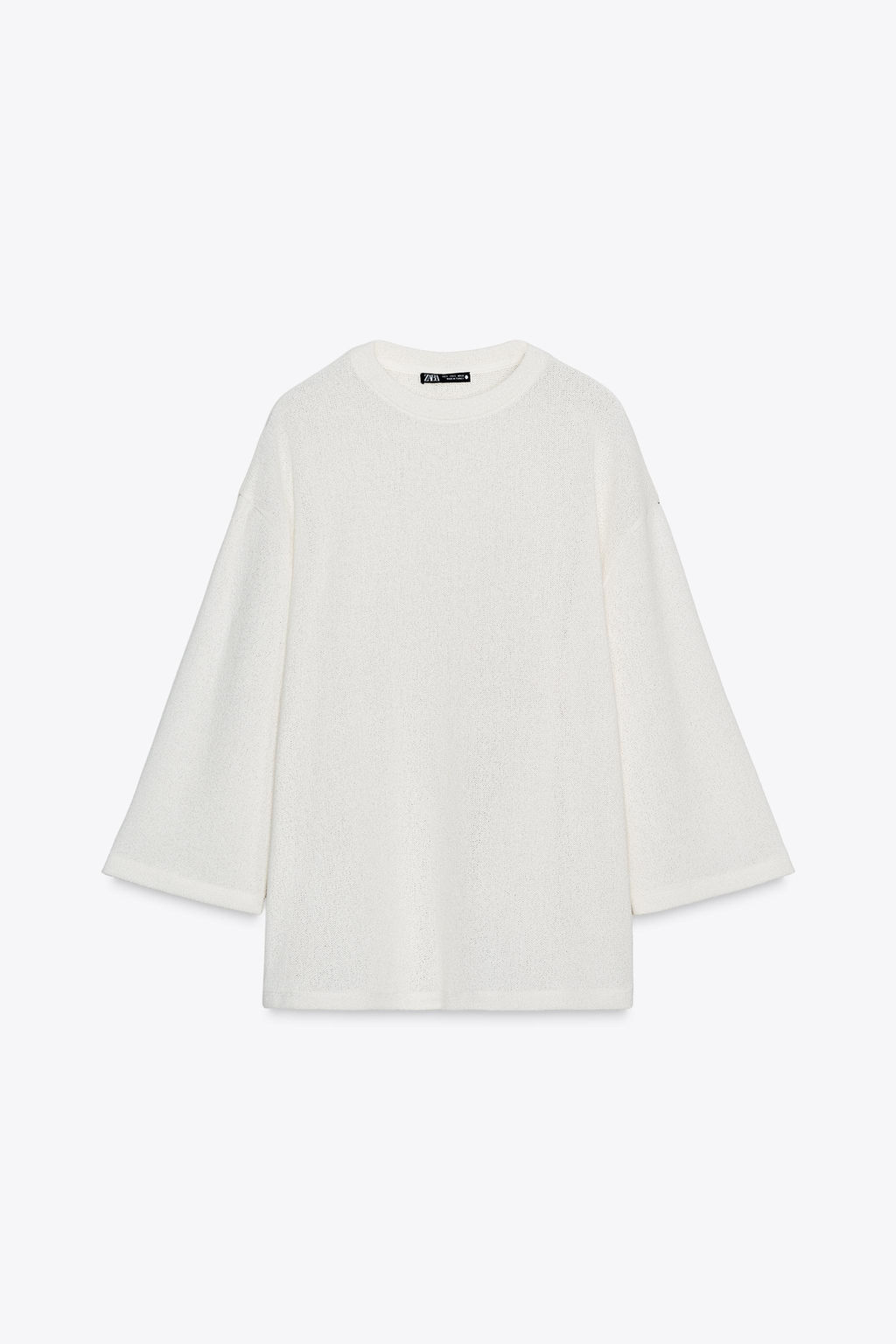 OVERSIZED KNITTED T-SHIRT - Zara фото 5