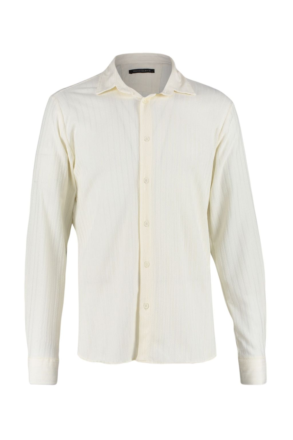 TRENDYOL MAN Ekru Slim Fit Dokulu Orme Uzun Kollu Gomlek TMNSS23GO00054 - Trendyolmilla фото 8