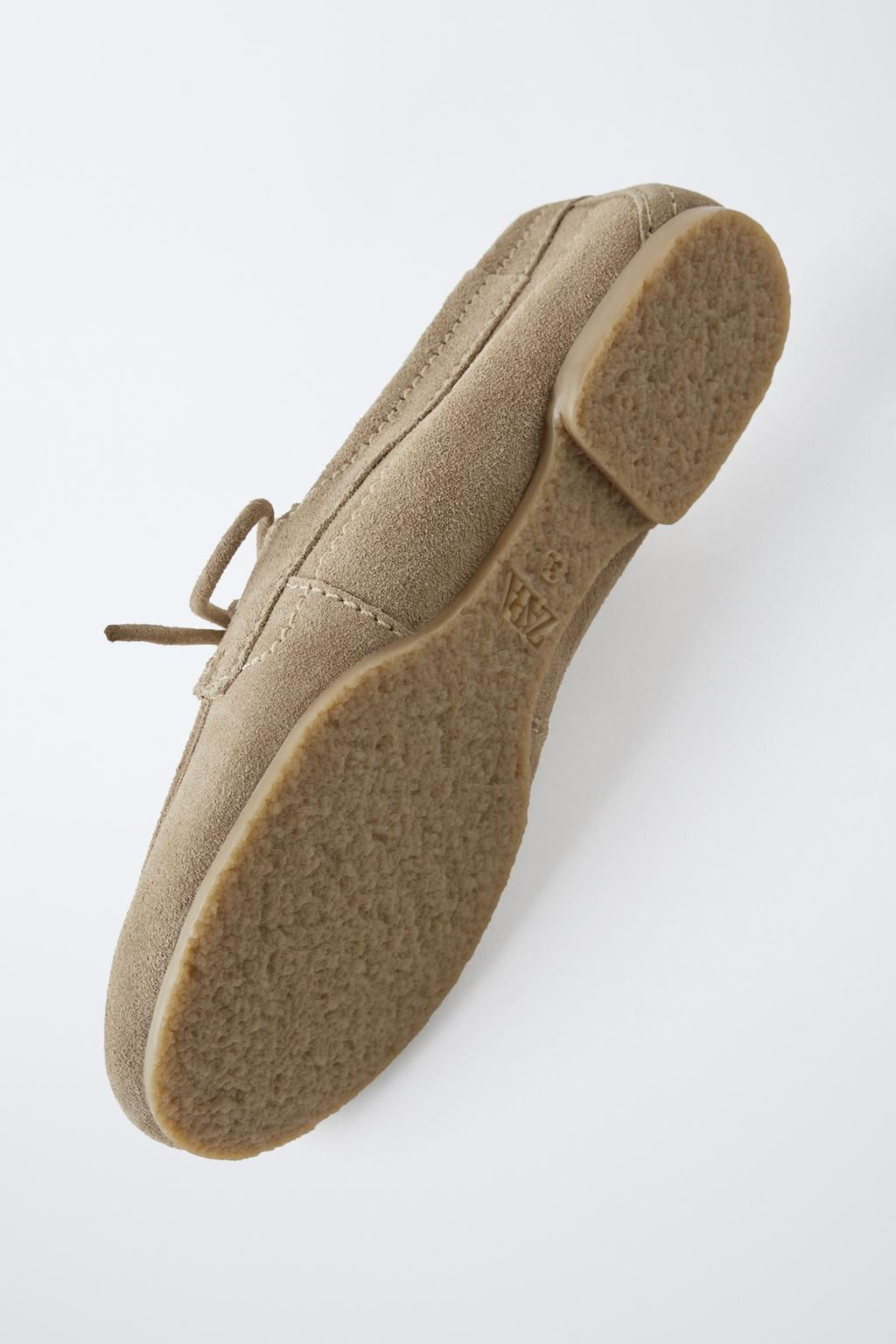 SPLIT SUEDE DECK SHOES - Zara фото 7