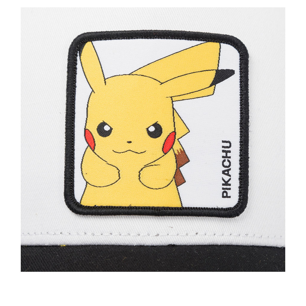 Бейсболка CAPSLAB арт. CL/PKM6/1/CT/ELE Pokemon Pikachu (белый / черный)  фото 4