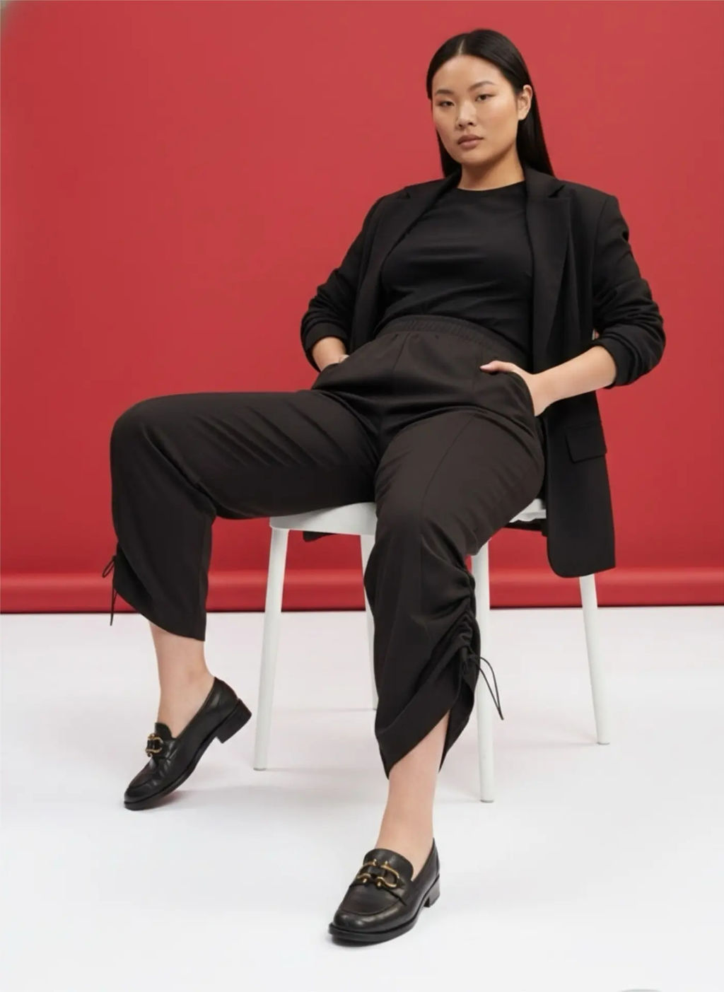 Брюки из плотного трикотажа BB11006BLK01 - Артесса фото 19