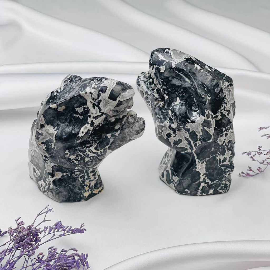 Динозавр Тирэкс резной из Яшмы - Радуга самоцветов фото 2