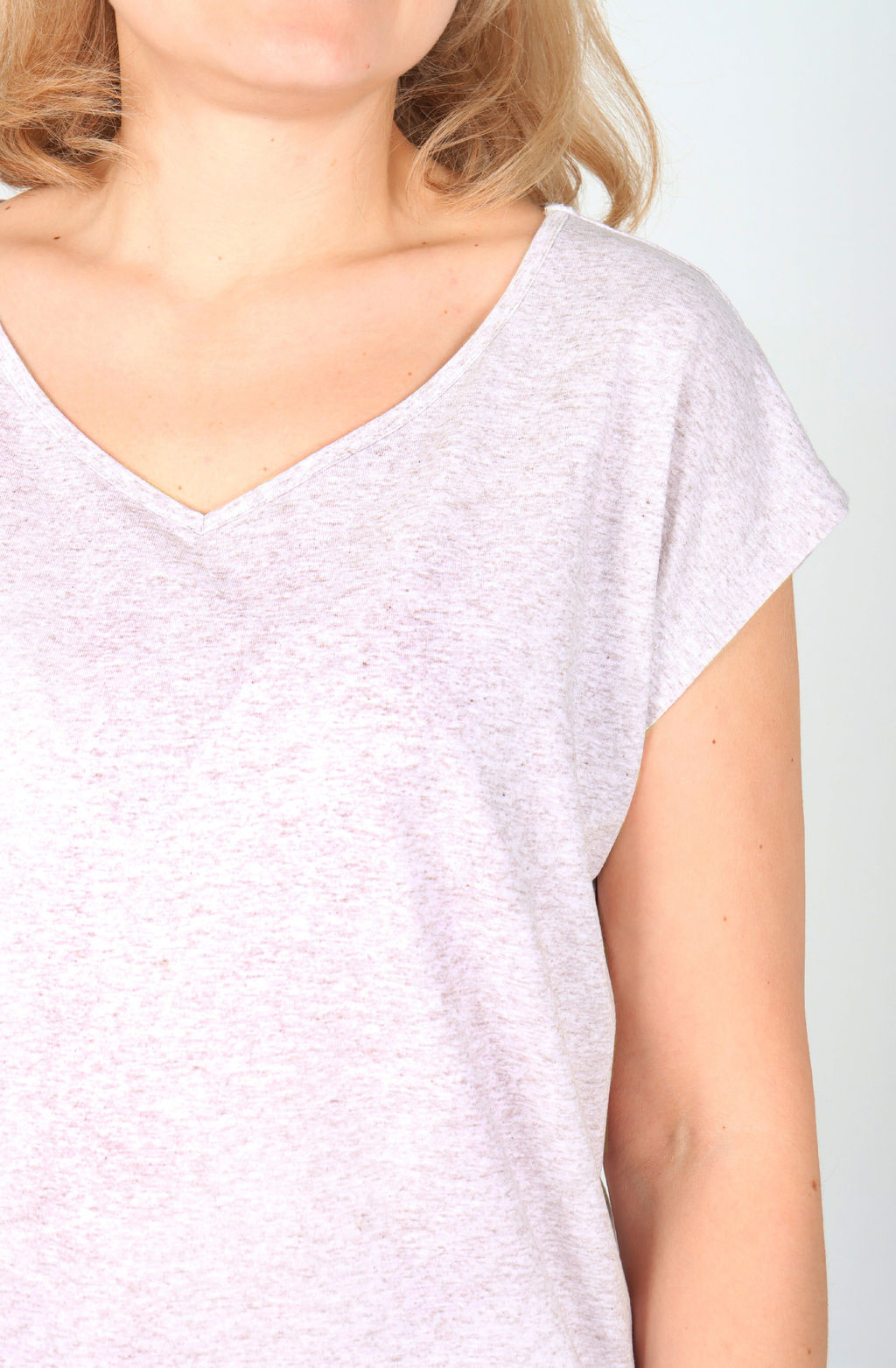 Футболка Мирра Ф-98 (42-62) кулирка меланж - Лотос фото 4