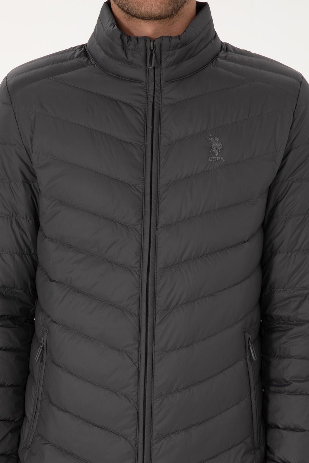 Erkek Gri Mont Sepette S_rpriz _ndirim