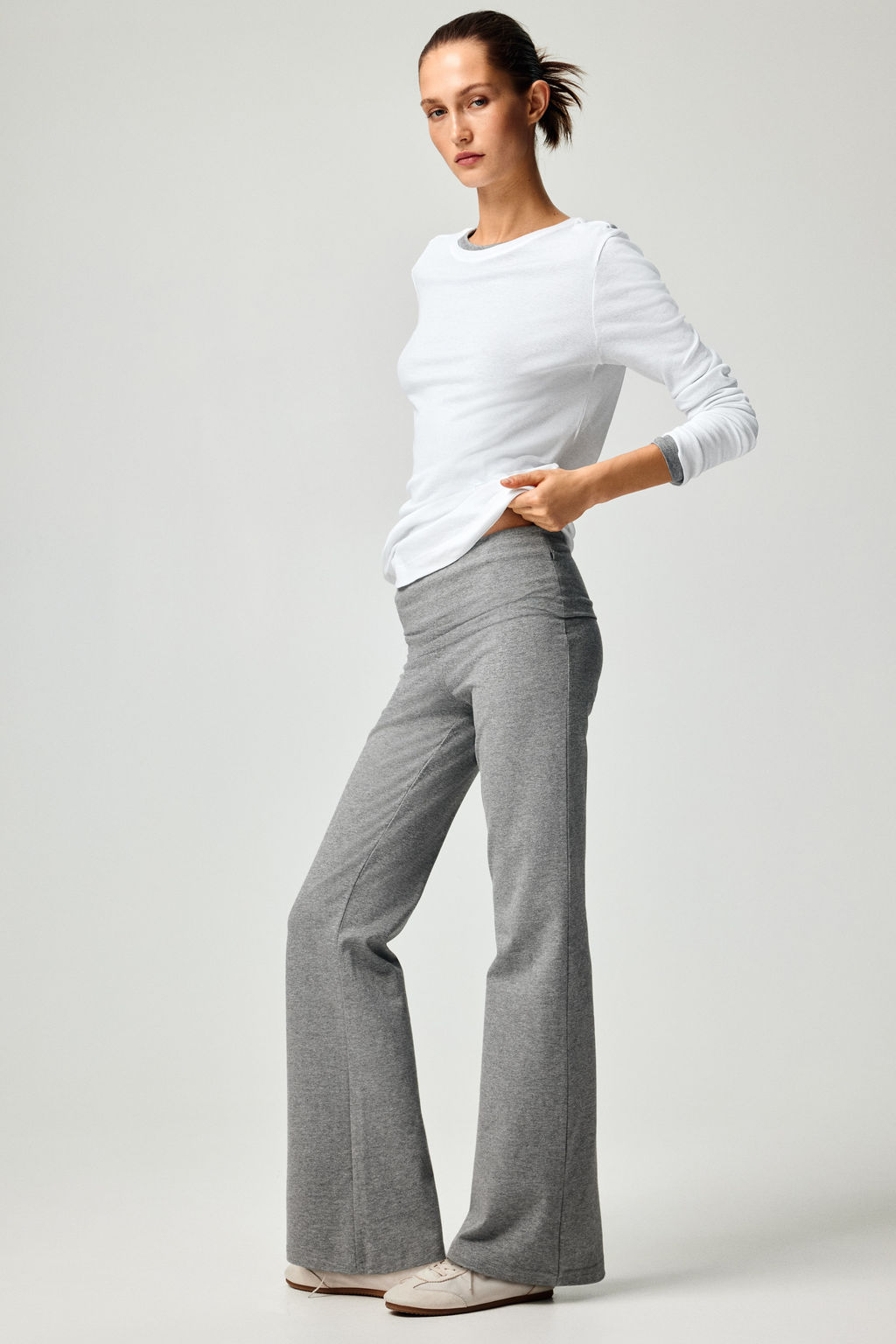 Pantal?n de algod?n con cintura plegable - H&m фото 6