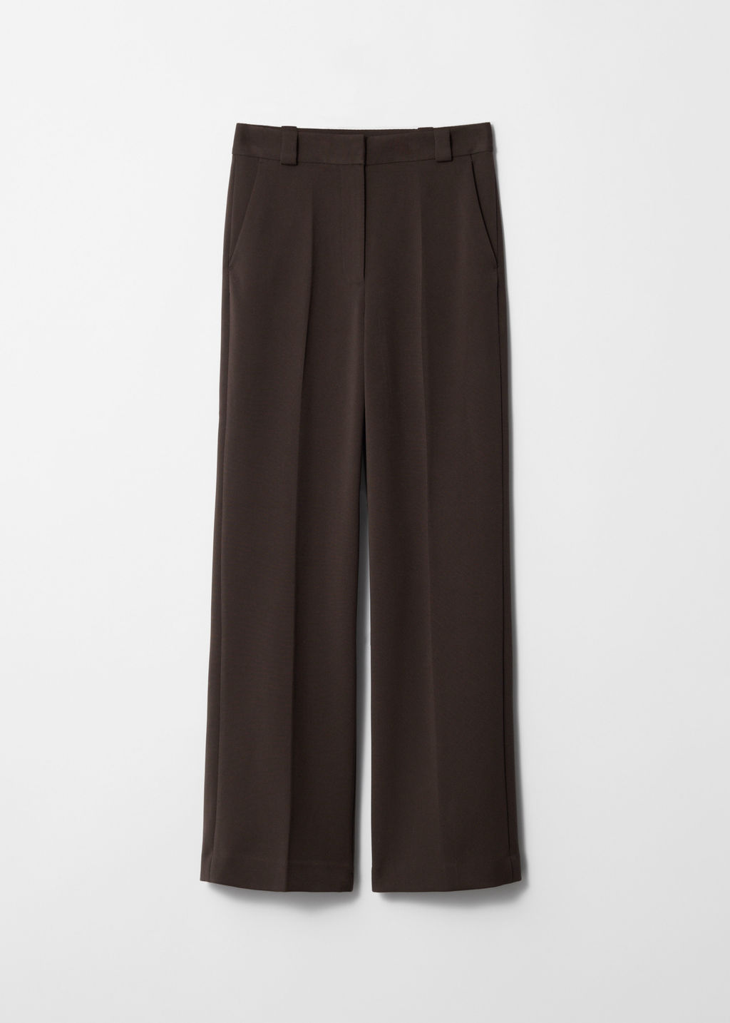 Pantalones rectos con pliegues marcados - H&m фото 3
