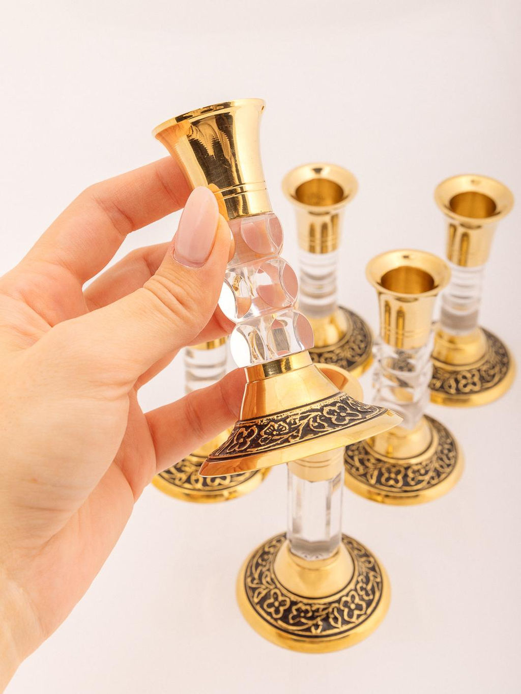 Подсвечник набор из 6-ти (HAJI антик) № П736/3 - Ганг фото 6