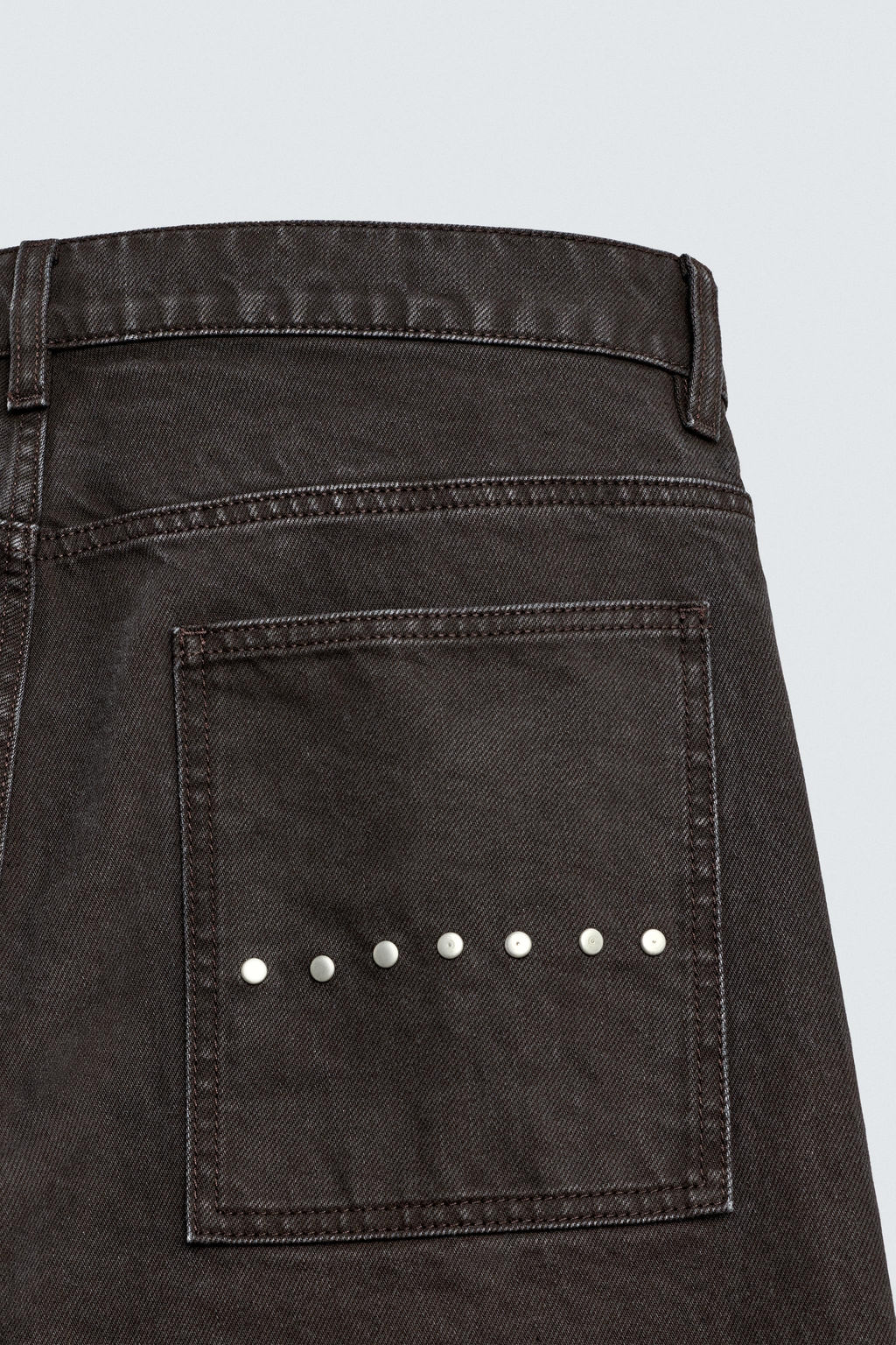 WAXED FLARE FIT JEANS - Zara фото 11