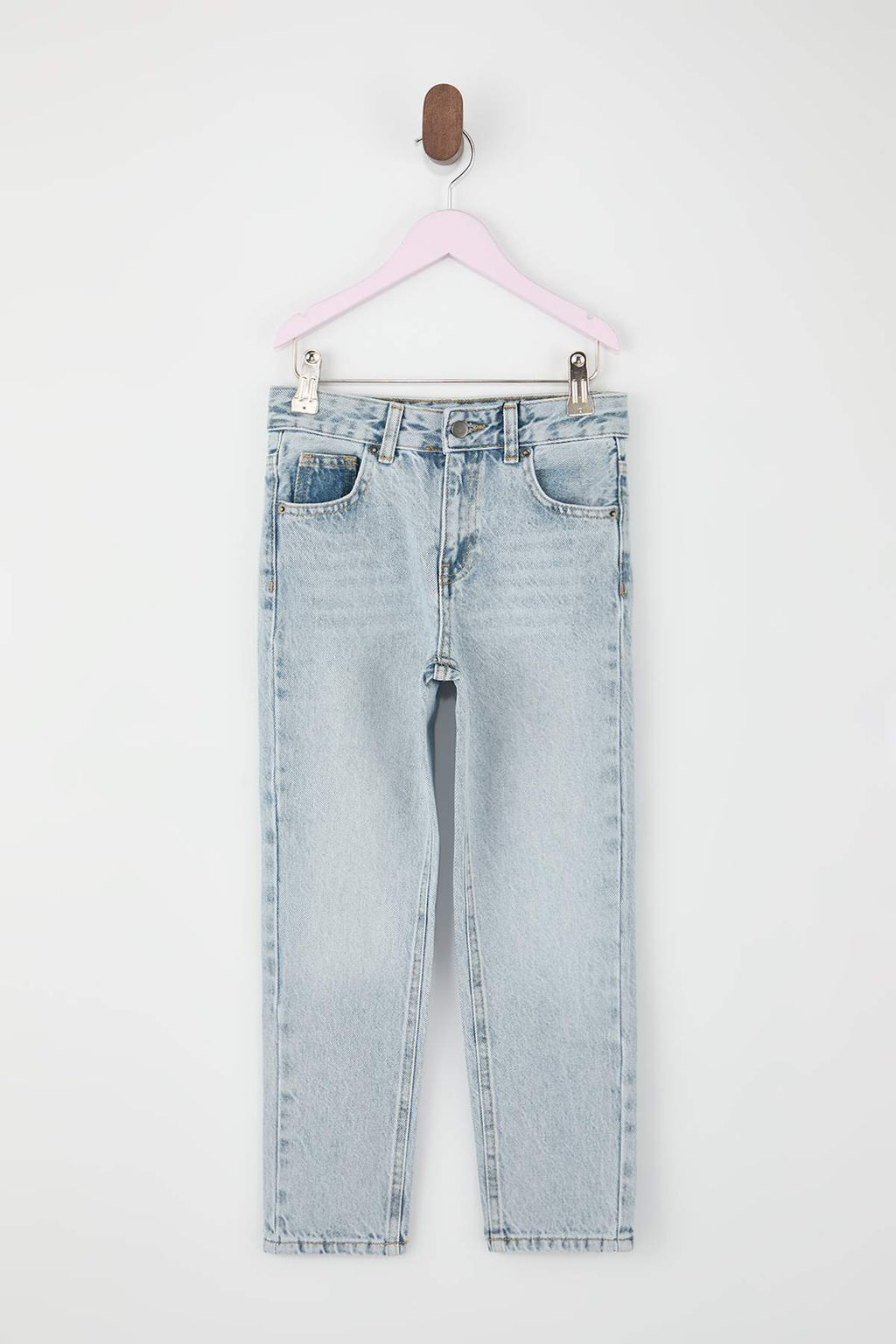 Buz Mavisi Erkek Cocuk Esnek Ayarlanabilir Lastikli Denim Pantolon Jean TKDSS26JE00001 - Trendyolmilla фото 2