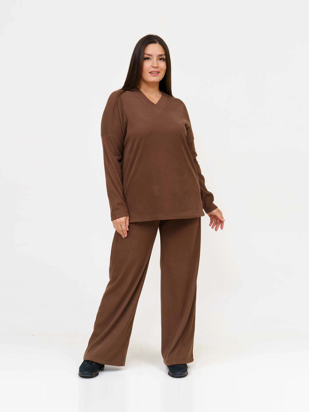 Костюм женский, цвет коричневый