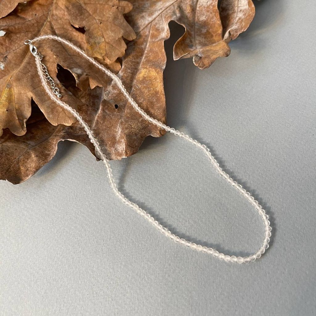 Бусы из Горного Хрусталя огранка 42 см +