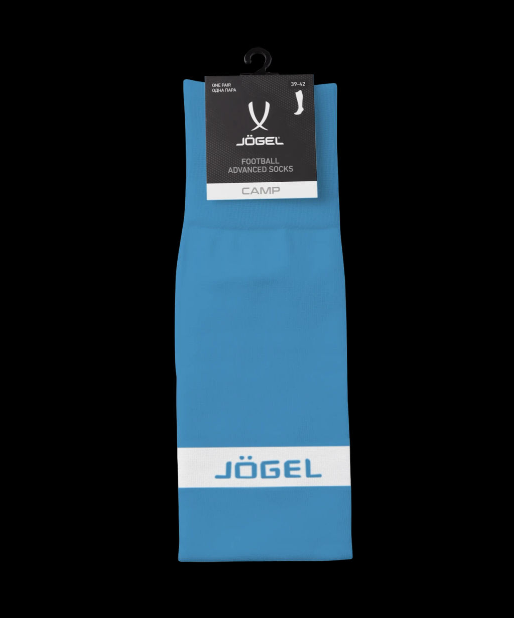 Гетры футбольные JOGEL CAMP ADVANCED SOCKS, голубой/белый