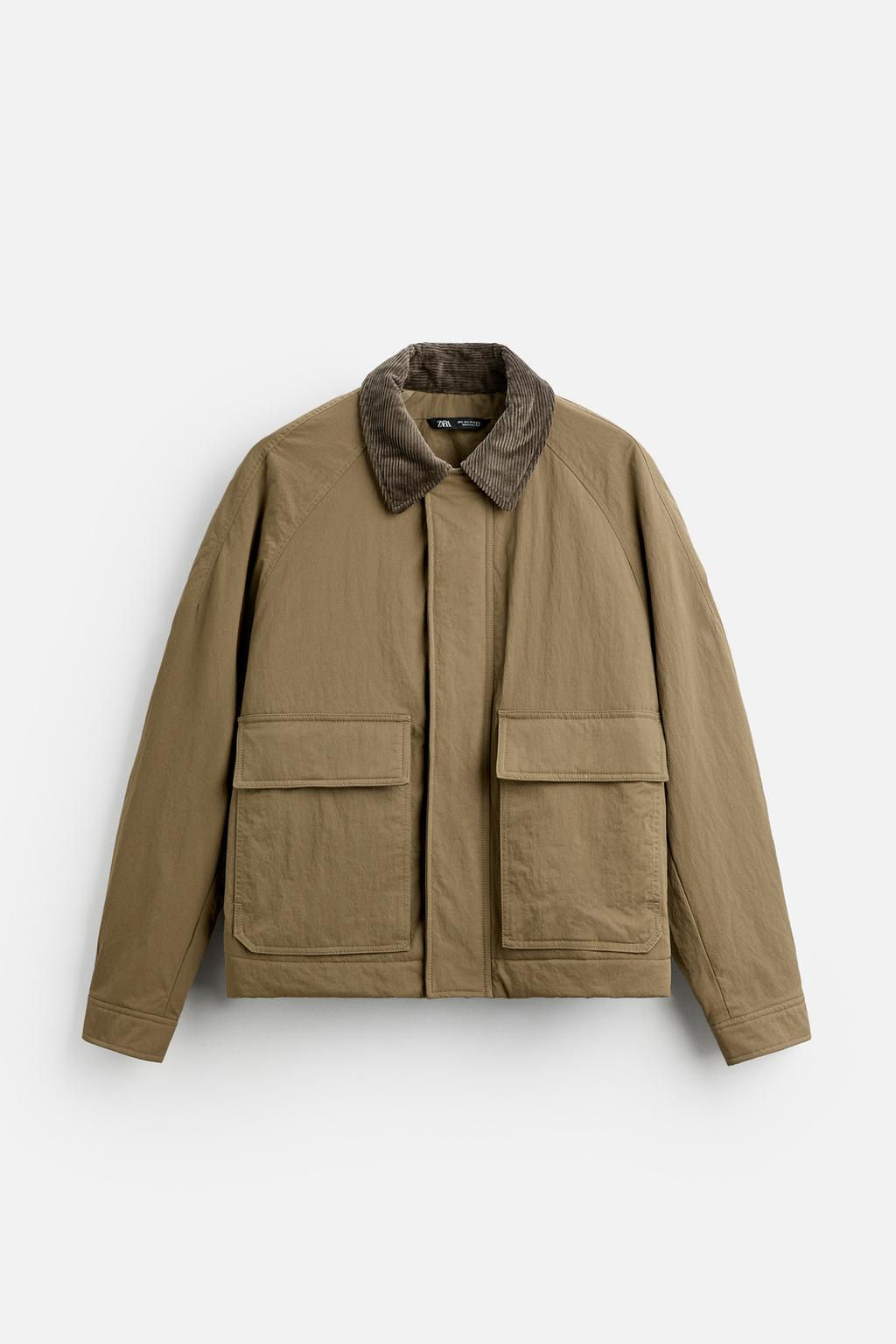 CONTRAST-COLLAR PADDED JACKET - Zara фото 14