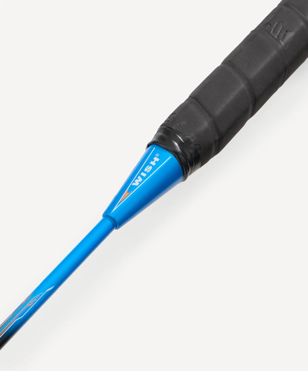 Набор для бадминтона Wish Alumtec 327 (2 ракетки + 2 волана), оранжевый/синий  фото 6