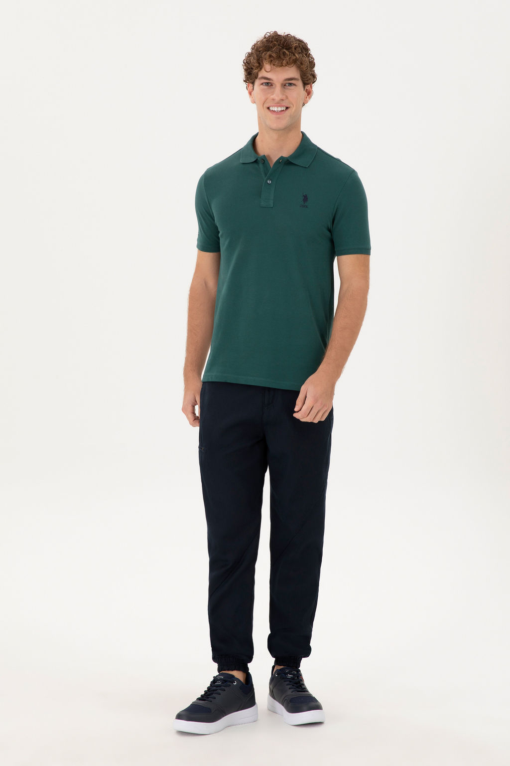Мужские темно-синие брюки из плотной ткани - U.s. polo assn фото 9