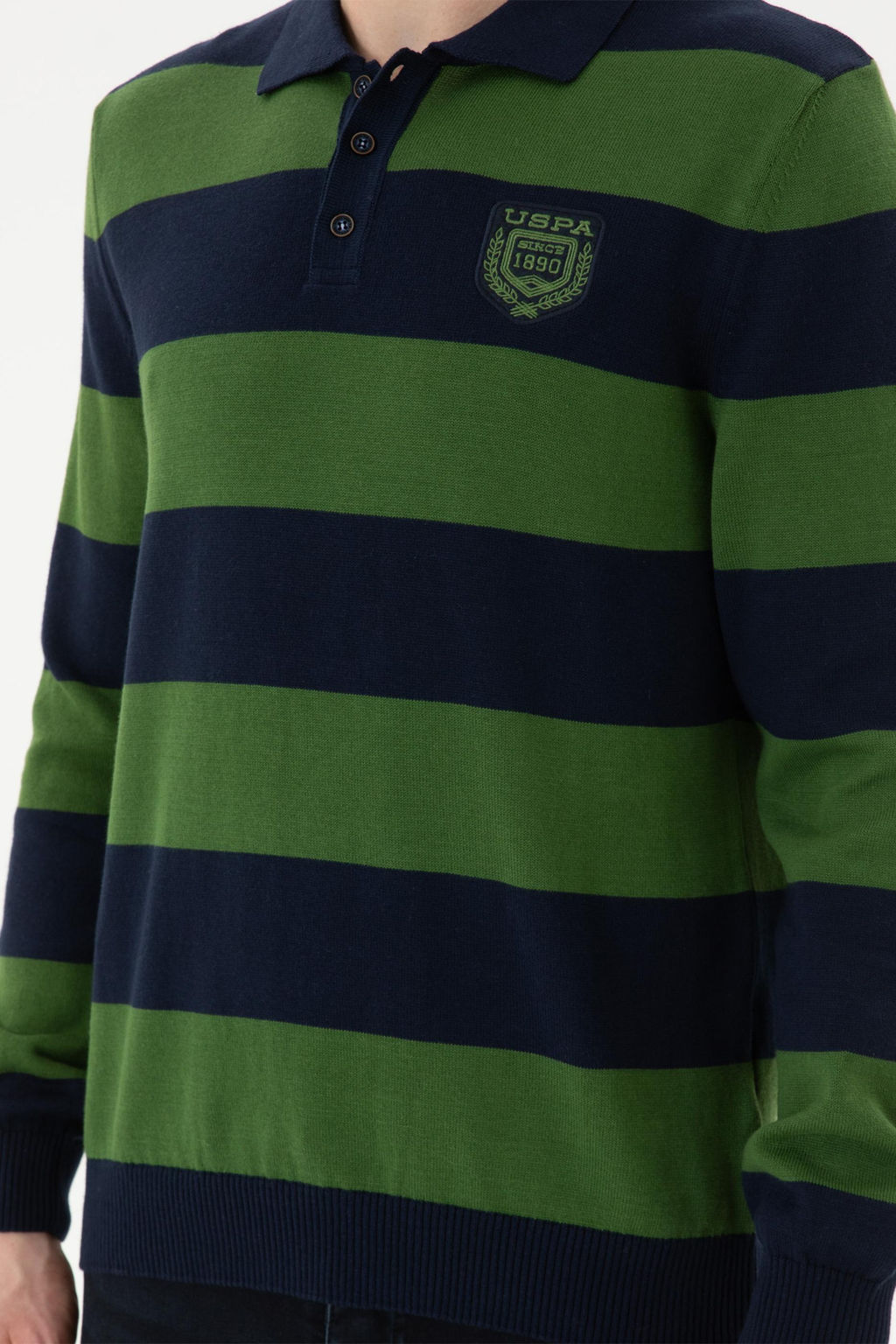 Мужской зеленый свитер - U.s. polo assn фото 13