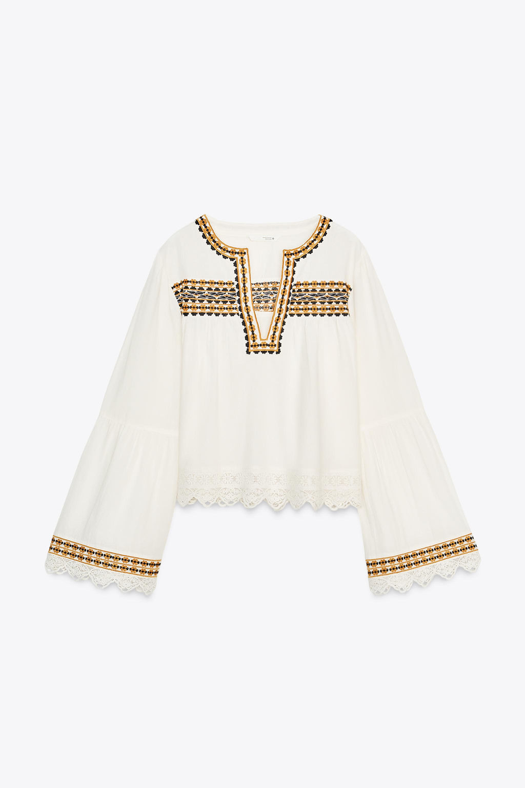 ZW COLLECTION EMBROIDERED SHIRT - Zara фото 16