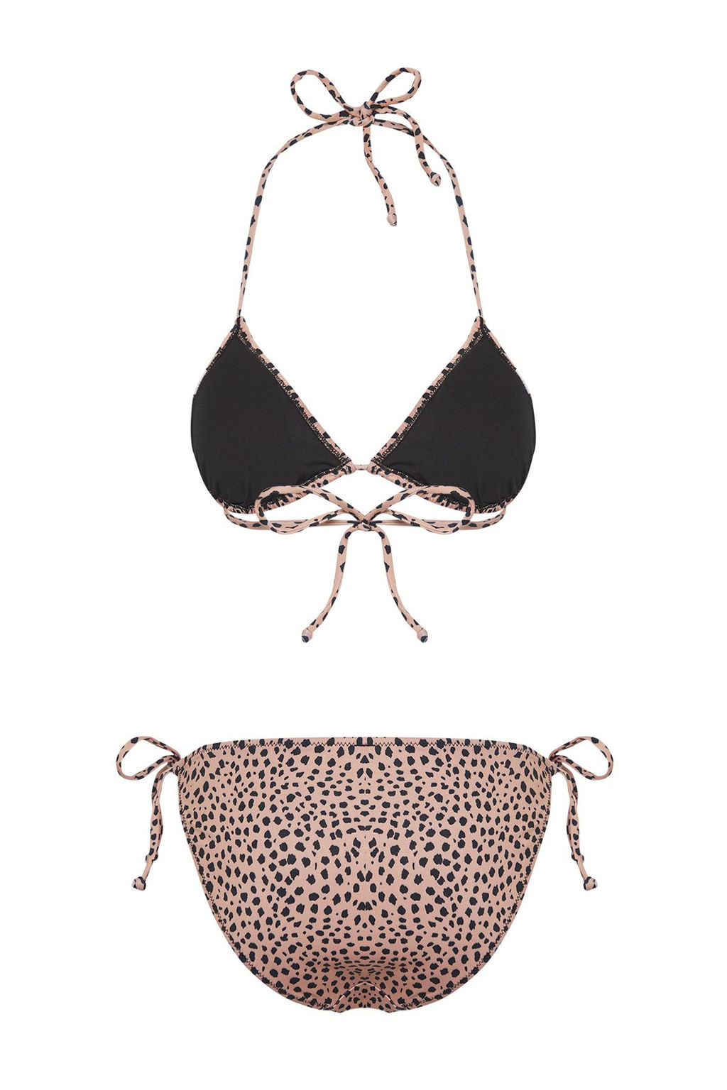 Trendyolmilla Leopar Desenli Ucgen Regular Bikini Tak?m? TBESS25BT00149  фото 6