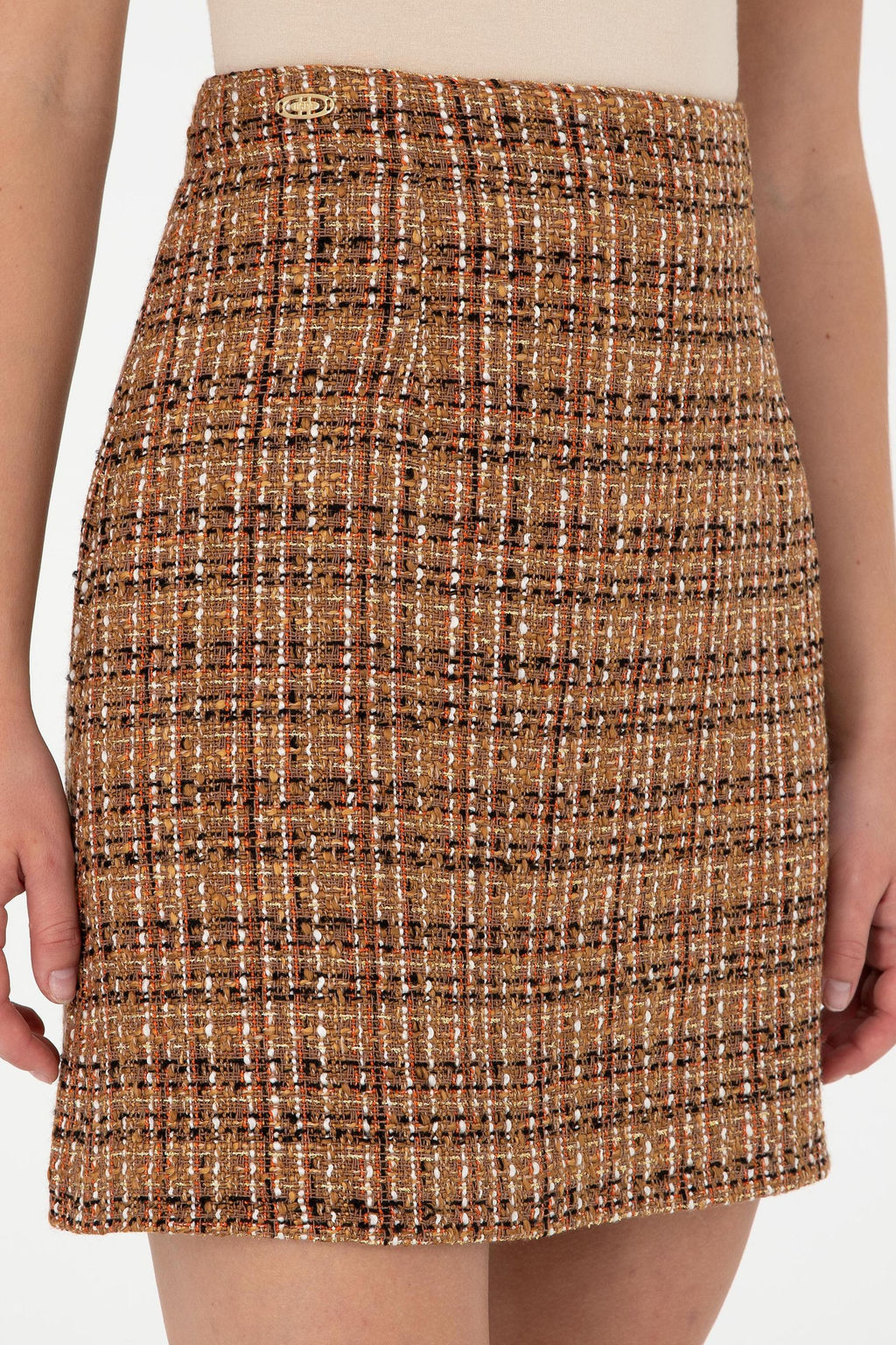 Женская тканая юбка кокосового цвета Неожиданная скидка в корзине - U.s. polo assn фото 5