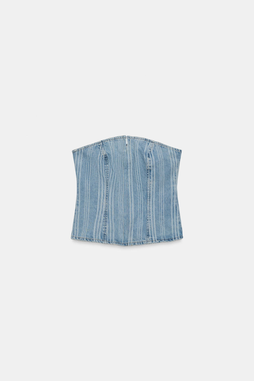 TOP Z1975 DENIM RAYAS / Azul medio - Zara фото 5