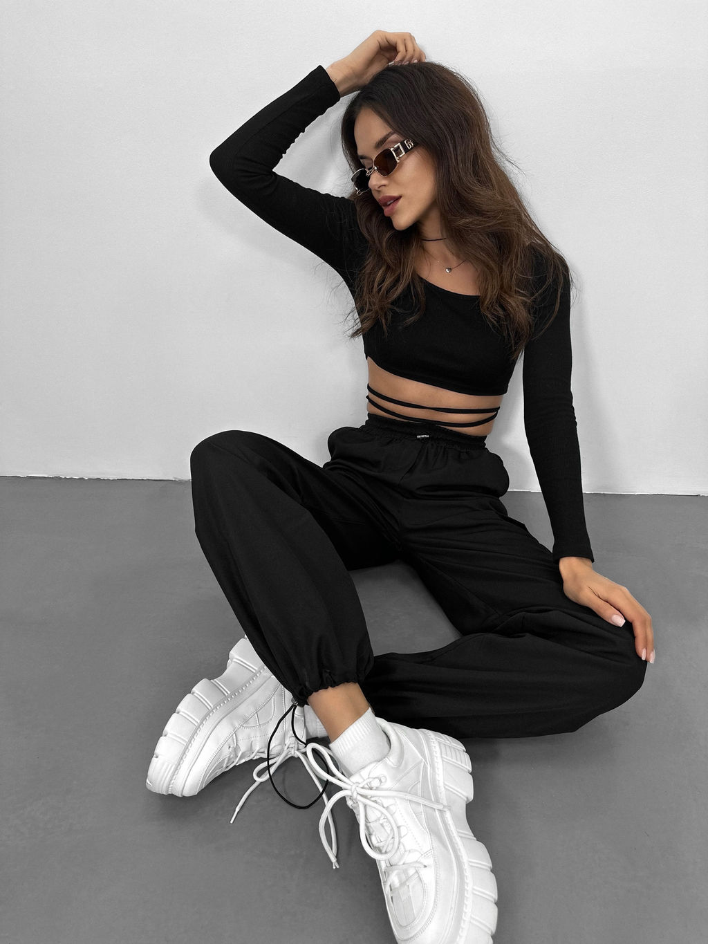 Брюки Алонс (черный) - Nadi bordo фото 6