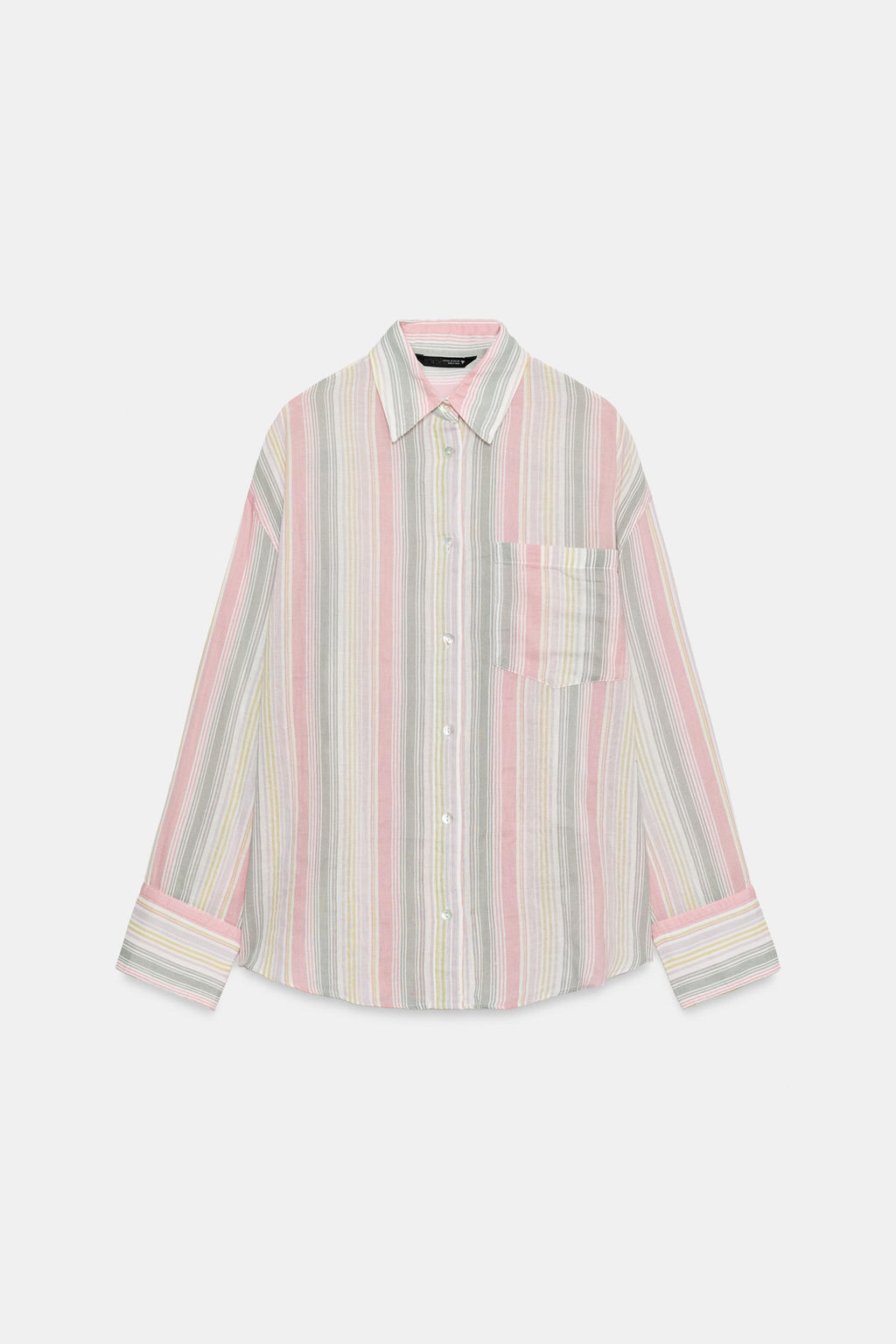 CAMISA GASA OVERSIZE BOLSILLO / ?nico - Zara фото 4